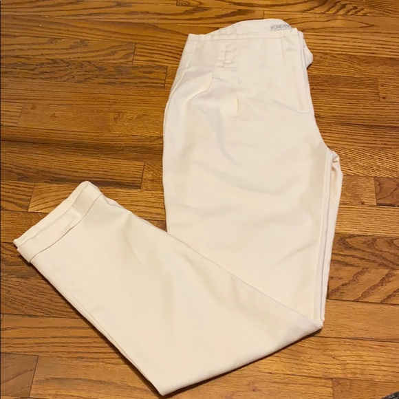 Midrise Off-white Trousers - Picture 5 of 6